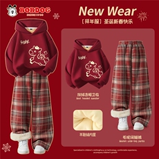 1506-1/T套装918R1/P43女童套装卫衣保装红色儿童拜年服单上衣，男装休闲套装，星座1506-1