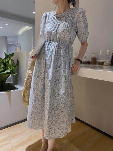 【现货】素雅小花裙，女装，驿谷