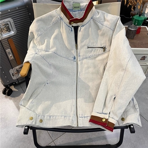 JK8964-P75 美式复古cleanfit牛仔外套男春秋款高级感痞帅图片