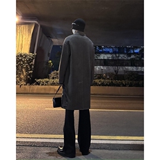 纯色cleanfit冰丝裤子马吉拉那不勒斯西裤高级感痞帅微喇西装裤，男装休闲裤，星座310A-4
