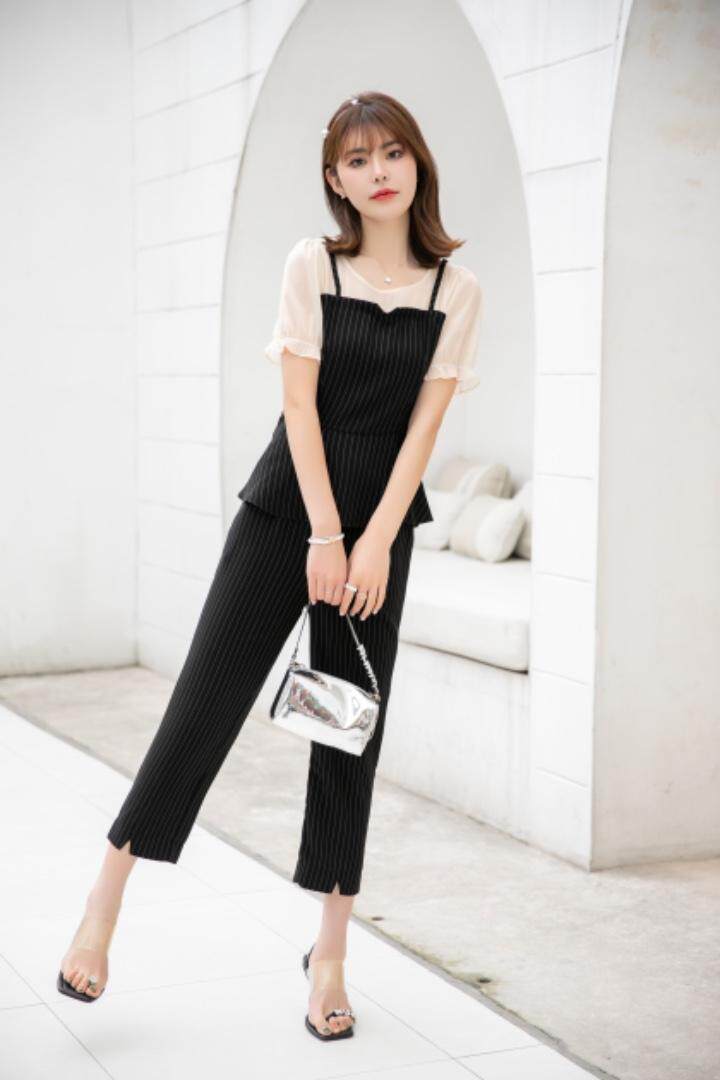 现货供应：韩版修身套装M一XXL，女装职业装，拉思维加丝