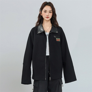 2026春季新款港风日系复古贴布刺绣工装夹克设计感潮 JK1409-P85图片