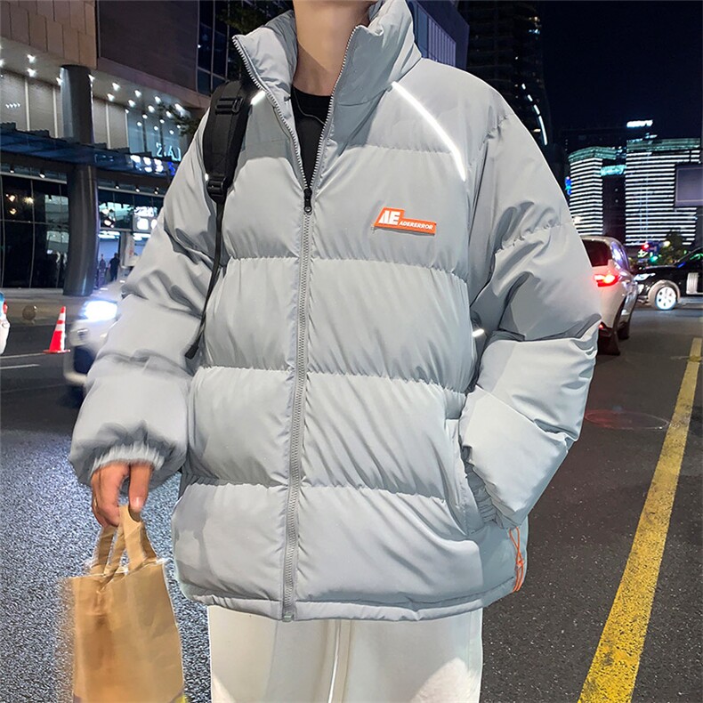 港风夜景 2024冬新款 立领面包服 棉衣外套男 G3001-P95控125图片