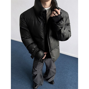 现货MYF03-P110冬季高级立领假两件双拉链保暖棉衣棉服皮外套q图片