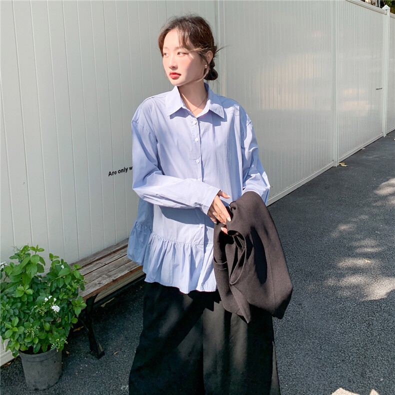 韩系学院风马甲衬衫半裙三件套F719-P195-K318,女装套装/套裙,2C255
