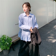 韩系学院风马甲衬衫半裙三件套F719-P195-K318，女装套装/套裙，2C255