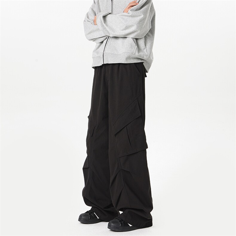 港风中性多口袋工装裤休闲裤纯棉水洗长裤A014-DY25106-P60控88,男装工装外套,电商A014