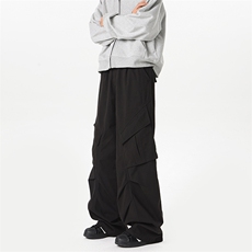 港风中性多口袋工装裤休闲裤纯棉水洗长裤A014-DY25106-P60控88，男装工装外套，电商A014