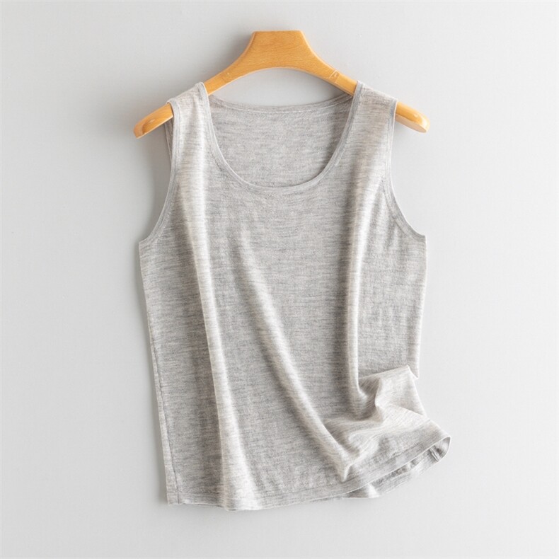 2025年秋季新款精纺针织吊带背心时尚休闲通勤百搭，女装马甲，江帆羊绒