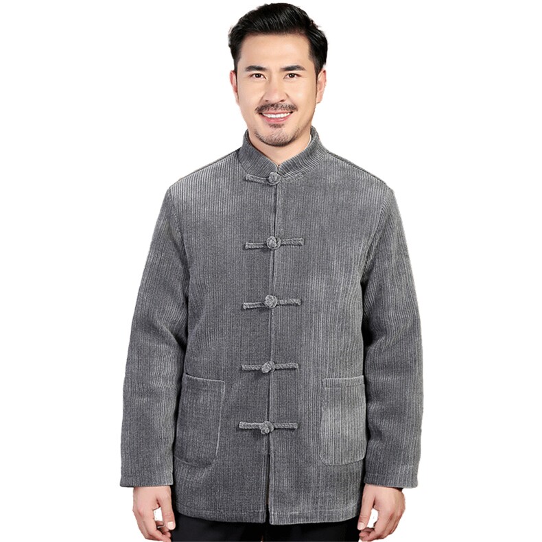 风唐装中老年90绒羽绒服复古盘扣羽绒服外套中式爸爸男装,男装羽绒服,钱塘723