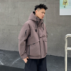 2025新款90白鸭绒连帽加厚宽松羽绒服工装防风派克服YR8820P420，男装羽绒服，星座223（原229-2）
