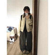 外套男女春秋款美式复古设计感宽松高级感休闲工装飞行员夹克，男装夹克，星座208-5