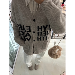 【有货】MY452HH-特P58 秋冬高级感慵懒风开衫毛衣男美式针织外套图片