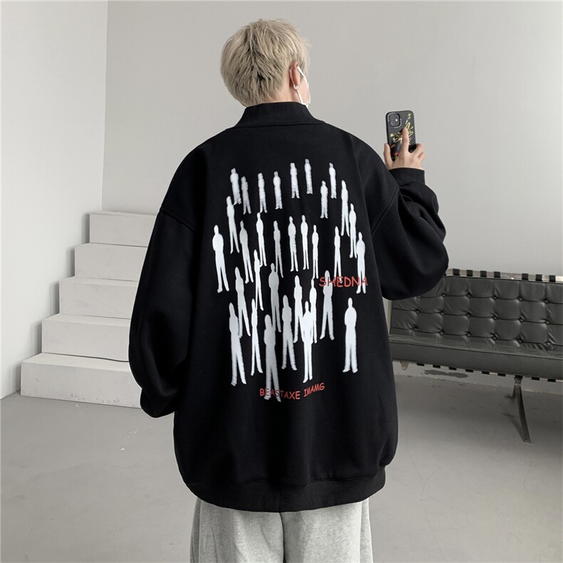 秋款美式复古撞色320G华棉飞行棒球服男女夹克外套XJ273-P70控98,男装卫衣,电商B370