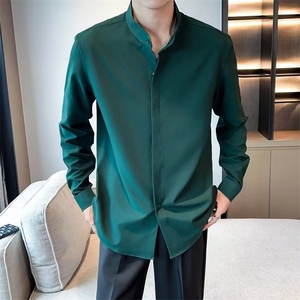 男生潮流文艺慵懒百搭时尚气质原宿长袖衬衫ins日系简约流行新款图片
