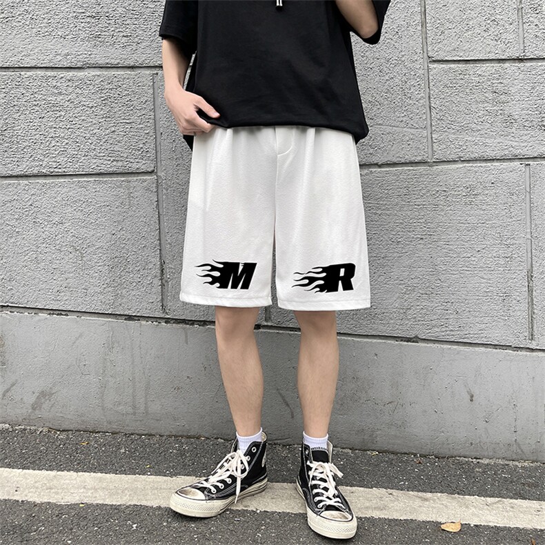冰丝短裤男士大码宽松休闲五分裤男运动中裤 MK37312-P15图片