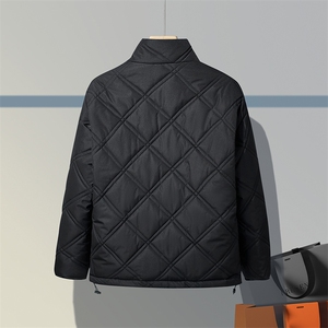 美式复古宽松保暖男生加厚情侣款冬季英伦立领棉服313B-NC359-P60图片