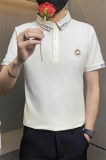 PL034-特P40社会小伙短袖T恤男夏季休闲潮牌修身翻领POLO衫网红，男装Polo衫，电商D310B
