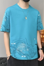 纯短袖男店主风夏季休闲潮流百搭圆领T恤男上衣2303-P30，男装T恤，星座717