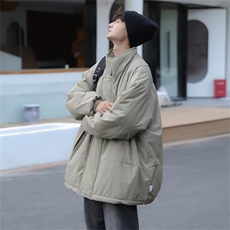 高街ins复古宽松立领棉衣冬季日系潮流cityboy棉服外套W5654-P62，男装棉衣，星座512-2