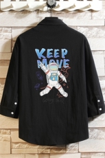 QC58175-P45亚七分袖衬衫男大码五分袖衬衣男短袖，男装衬衫，电商A040A