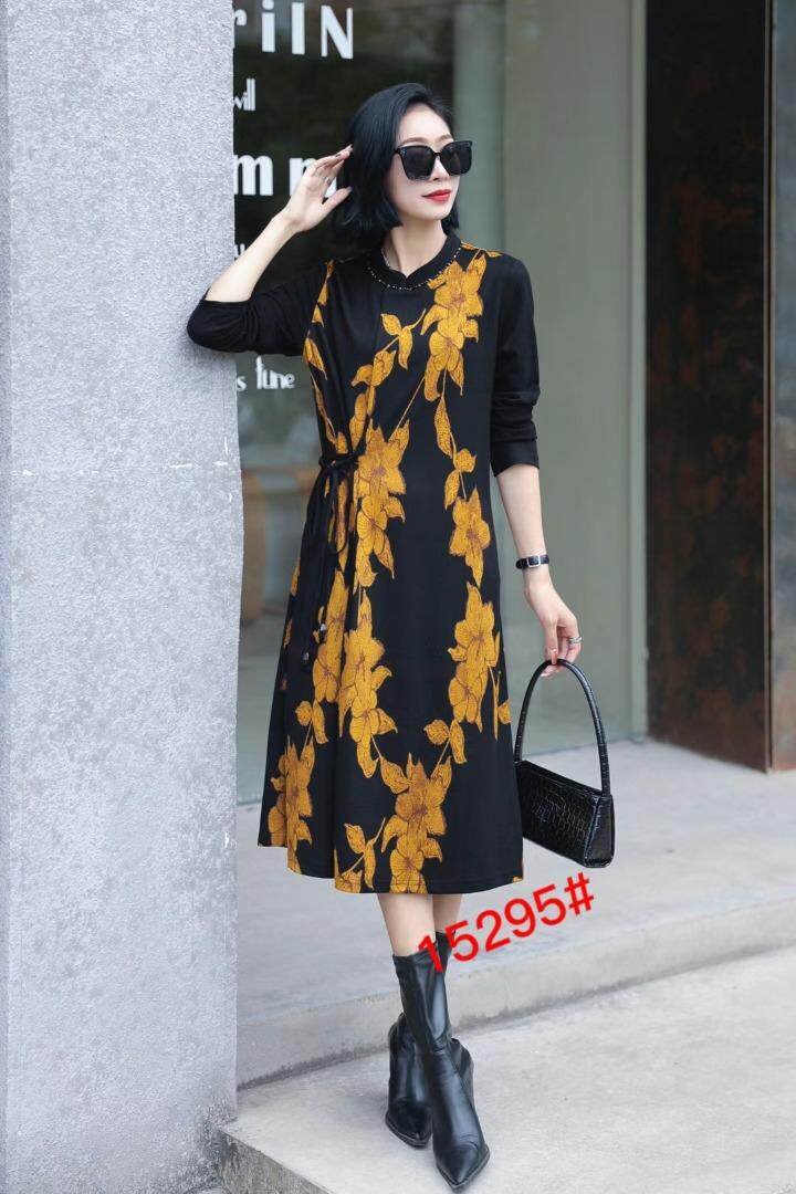 貂绒连衣裙，女装连衣裙，禾瓷