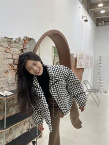 【现货】人人皆可棋盘格 黑色 90绒,其它,欧尼蒂