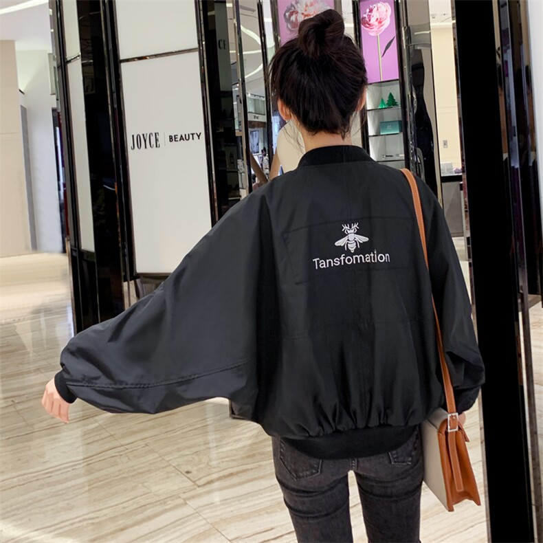好数据高转化2026春秋装新款刺绣时尚棒球服女182-1901P90K138,女装短外套,浙宝182A