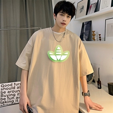 YY04常年款男士休闲印花T恤衫外套圆领半袖五分袖TEE男女中性班服，男装T恤，星座115A-3