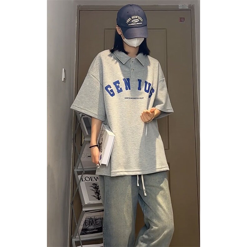 polo衫男潮流印花大码情侣翻领四色短袖T恤T3540-P33【特价】,男装T恤,电商A007