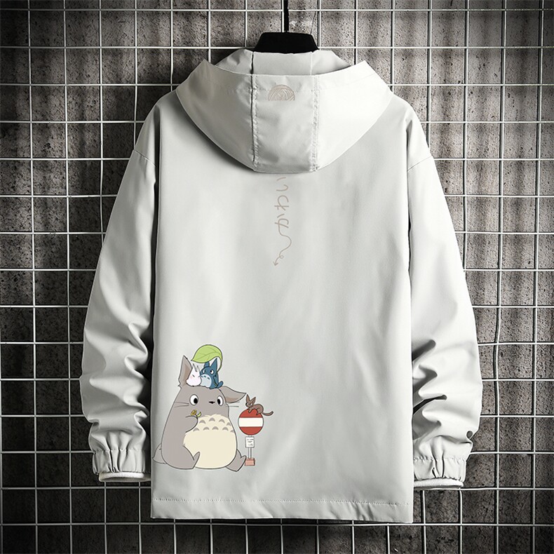 JK65152-P45 连帽夹克男大码胖子棒球服上衣外套 网格挂拍图片