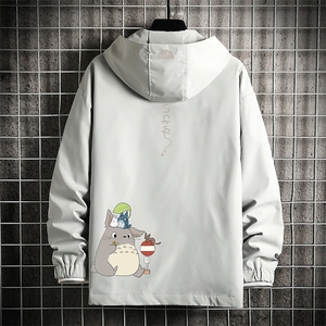 JK65152-P45 连帽夹克男大码胖子棒球服上衣外套 网格挂拍图片