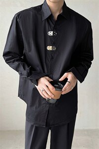 2026秋款 ins禁欲系小众痞帅衬衣高级感宽松百搭衬衫CY20/P68控98图片