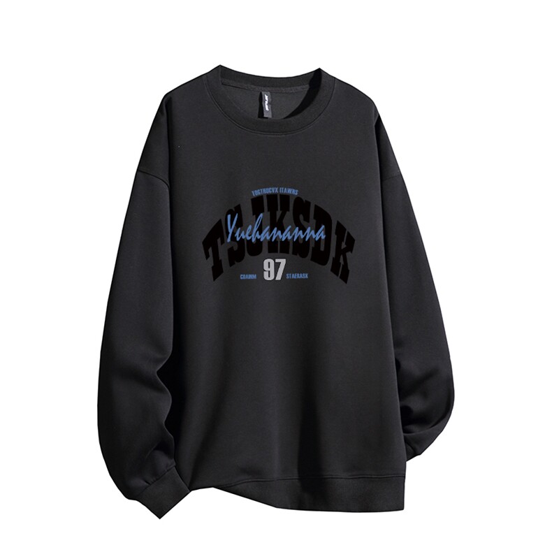 得物供货、复合重磅420克现货圆领卫衣宽松HD019-1-HMY489-P35,男装卫衣,电商019-1
