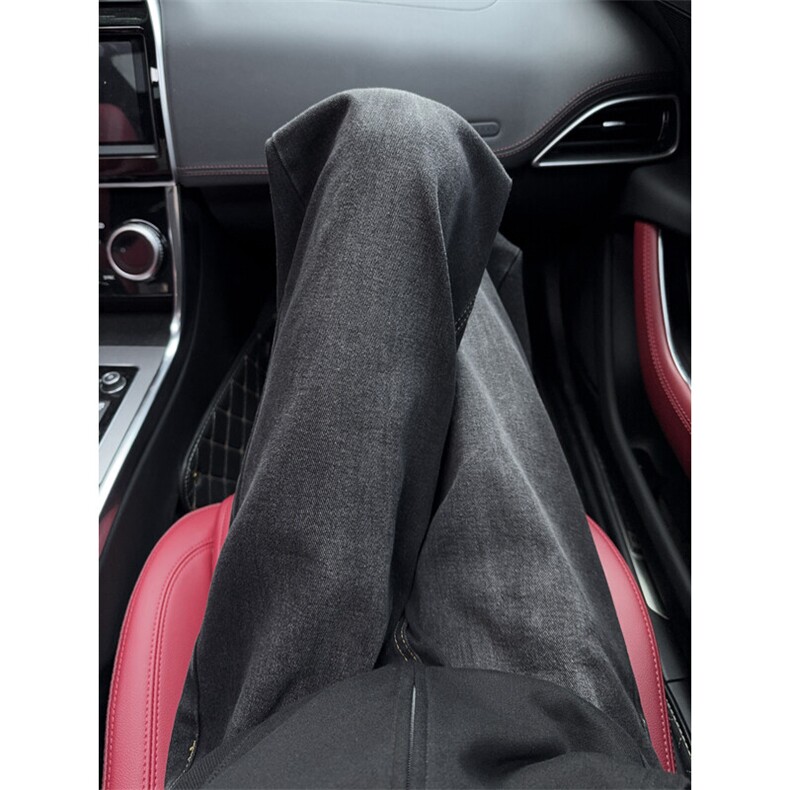 B221美式ins高街暗黑小众拼接宽松直筒牛仔裤LK24169-P60控78，男装牛仔裤，电商B221