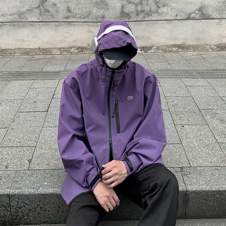 F17-P60秋季新款连帽露营夹克外套山系户外复古防水冲锋衣男,男装夹克,星座512-6