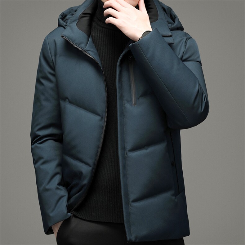 冬款连帽羽绒服休闲冬装羽绒外套男装YYYR207-P300图片
