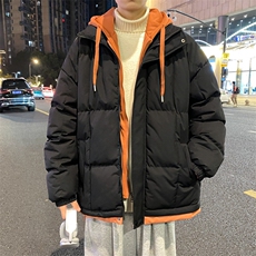 三防面料抖音品质现货10W件假两件加厚棉衣外套棉服BM888特P98，男装棉衣，电商A486