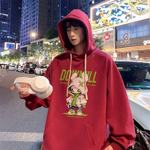 已注册得物抖音直播高品质港风男宽松连帽卫衣外套W5011P45控68图片