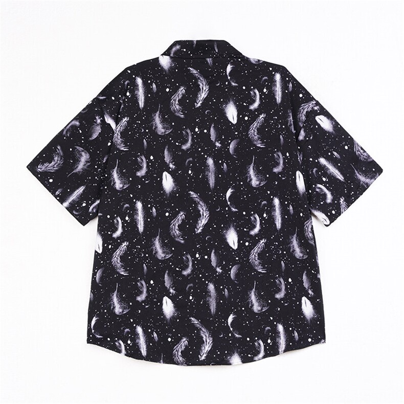 美式高街潮流宽松休闲上衣潮牌衬衫A086-CS2224-P25,男装衬衫,电商基地A086