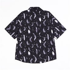美式高街潮流宽松休闲上衣潮牌衬衫A086-CS2224-P25，男装衬衫，电商基地A086