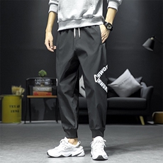 日系宽松运动裤束脚裤大码M-5XL长裤潮裤子休闲裤九分裤7222P29，女装休闲裤，星座227-7