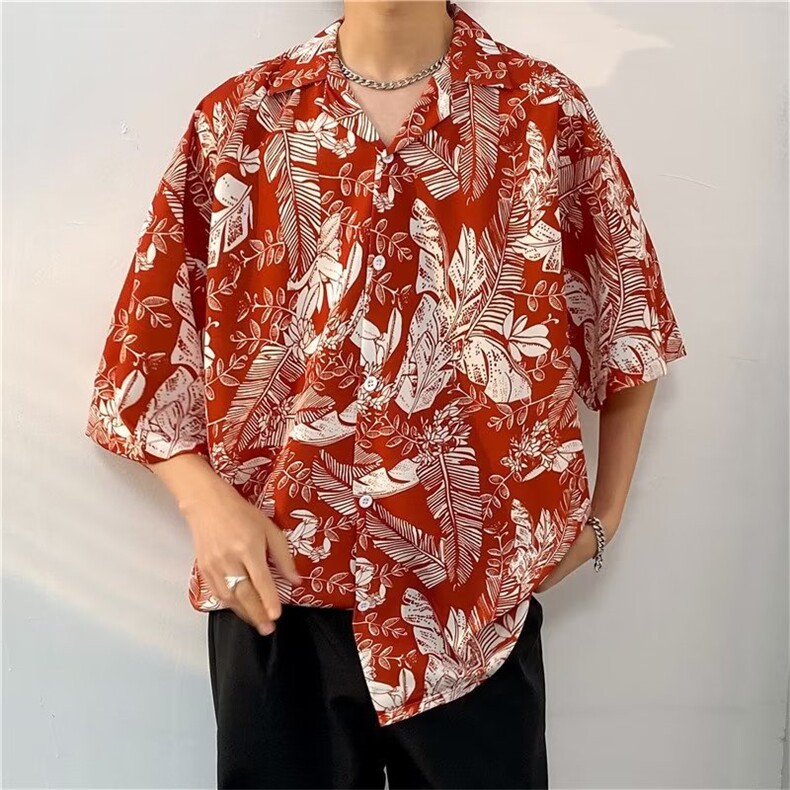 夏季新款衬衫潮流慵懒男方领衬衫P30,男装衬衫,星座1116-2