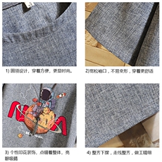 风复古亚麻短袖男棉麻t恤男半袖砖墙挂拍ZT71287-P35，男装T恤，电商A040A