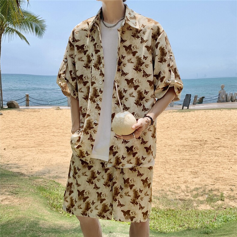 蝴蝶套装TZ77800特P45衬衫DCS77801特P27DK77802特P18套装控88，男装衬衫，星座227-7