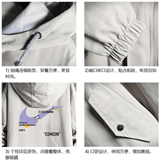 JK41259-P85纯棉连帽夹克男士大码工装男上衣外套网格挂拍，男装夹克，电商A040A