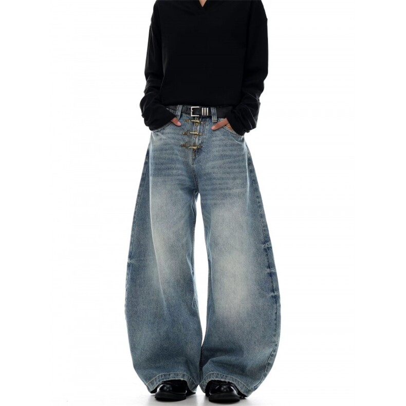 221-5/K2325/P55网图美式个性嘻哈高街潮流痞帅弯刀牛仔裤，男装牛仔裤，星座221-5