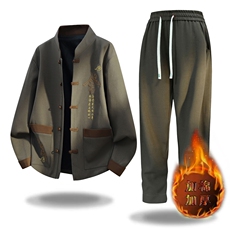 2025风刺绣加棉加厚套装，男装休闲套装，星座1206-2（原A206-2）