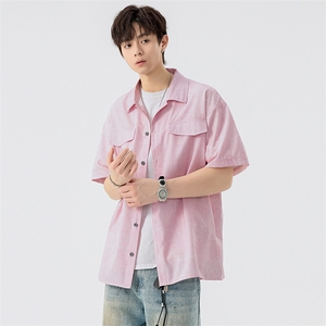 2581-P35控59大码元 大码潮牌美式痞帅炸街衬衫图片