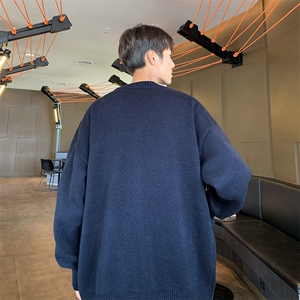 美式cleanfit针织开衫外套男慵懒风春秋季ootd穿搭毛衣M2588-P55图片